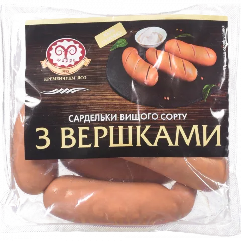 Сардельки Фарро з вершками в/ґ н/о ваг.