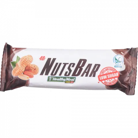 Батончик Healthy Meal 40 г з карамеллю та смаж. горіхами