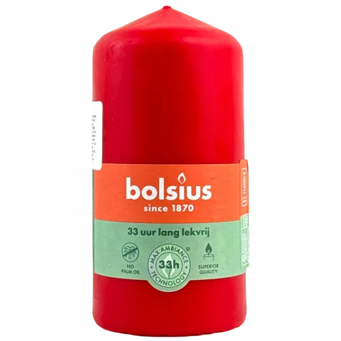 Свіча Bolsius 120/58 червона 33 год. арт. 103614397041