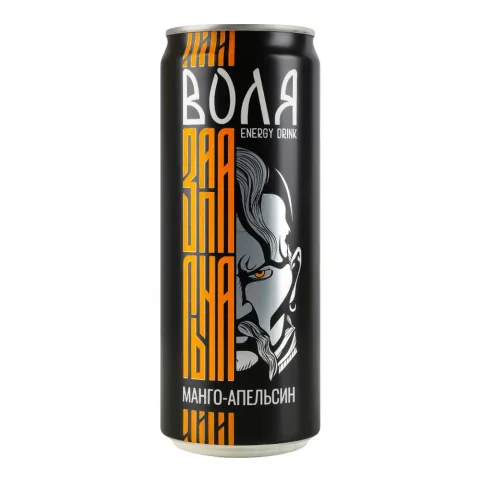 Напій б/алк. Воля Моршинська 0,33 л з/б Енерджі Манго-Апельсин