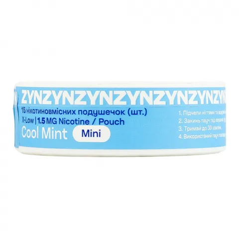 Нікотинові подушечки Zyn Cool Mint Mini Dry 1.5 мг