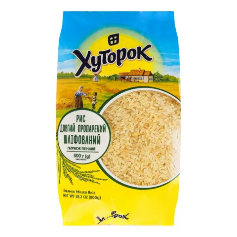 Рис Хуторок 800 г пропарений