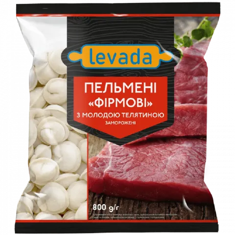 Пельмені Левада 800 г Фірмові з телятиною