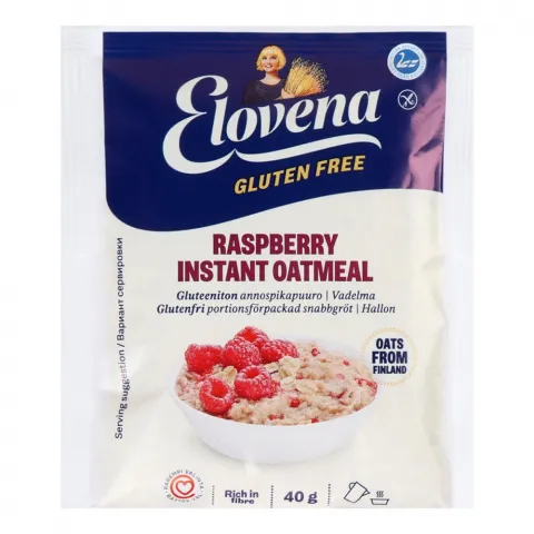 Вівсяна каша Elovena 40 г з малиною без глютену