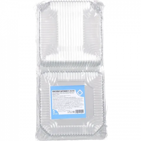 Контейнер харчовий 7` (155х155х77) IT-251 Pet (5 шт.)`