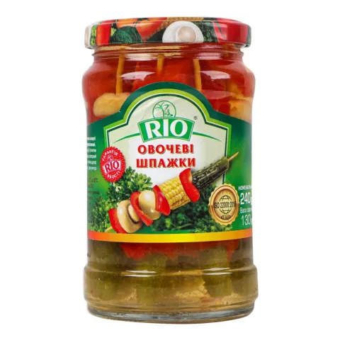 Конс Шпажки Овочеві Ріо 240 г скл.