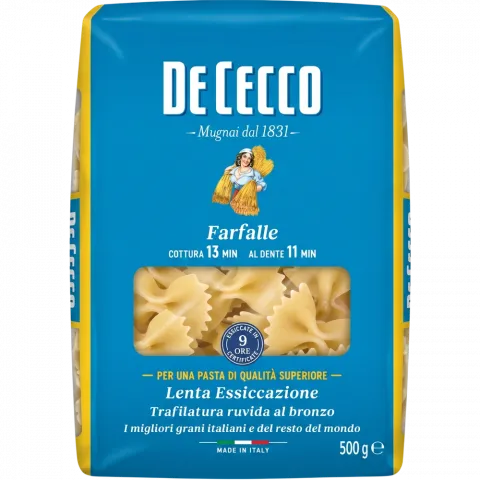 Макарони DE CECCO 93 Фарфалле 500г И939 (Італія)