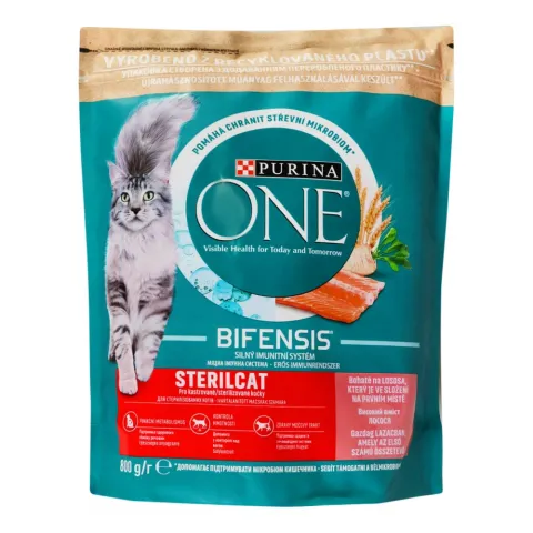 Корм д/котів One кастр. 800 г Лосось, овочі