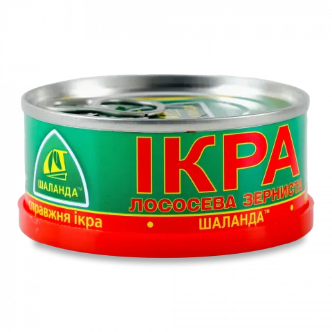 Ікра лососева зерниста 80 г з/б Шаланда