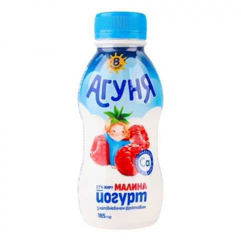 Йогурт Агуня дитяч. питний 2,7 185 г пл. малина