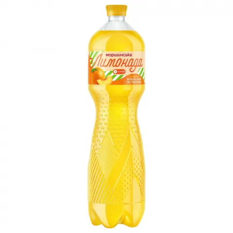 Лимонада Моршинська 1,5 л сл./газ. Апельсин-Персик
