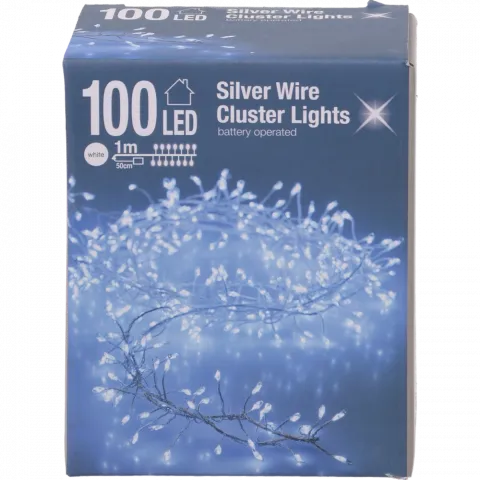 Гірлянда бат 100 ламп біл 1 м вн AX5700700 И739 (КІН)