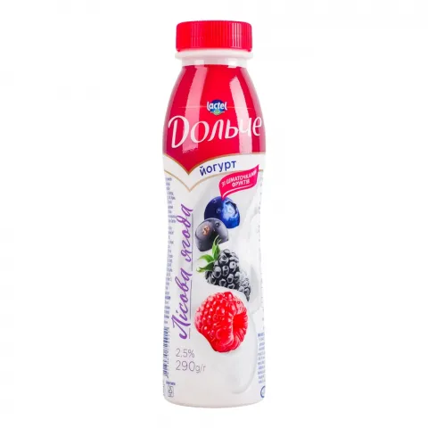 Йогурт Дольче 2,5 290 г бут. Лісові ягоди