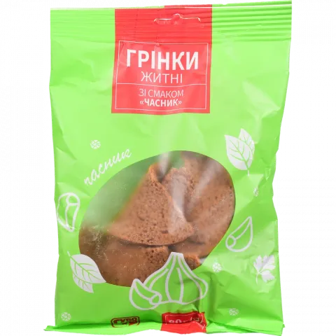 Грінки Субота 80 г житні з часником