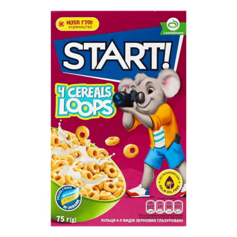 Сухий сніданок Старт Кільця 75 г