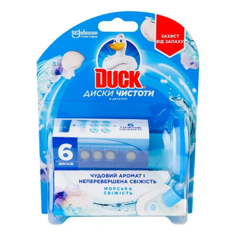 Освіж. д/унітазу Duck 38 г диски чистоти Морська свіжість