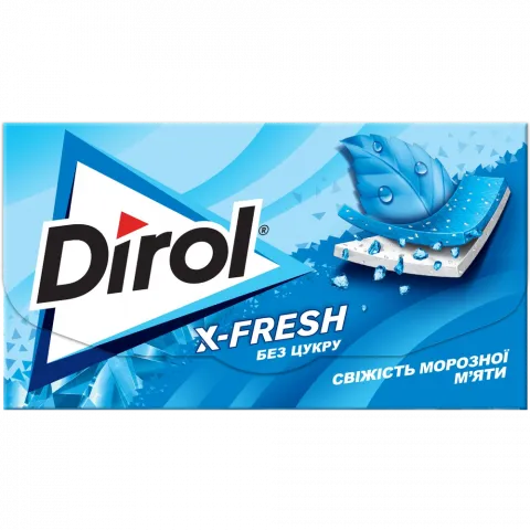 Жув. гумка Dirol Х-Fresh 13,5 г Свіжість морозної м`яти
