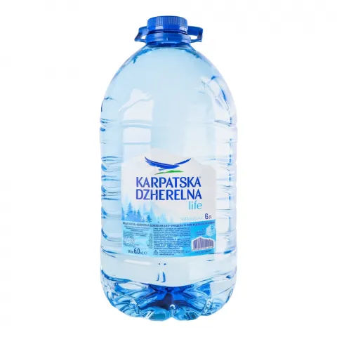 Вода Карпатська джерельна 6 л пл. б/газ.