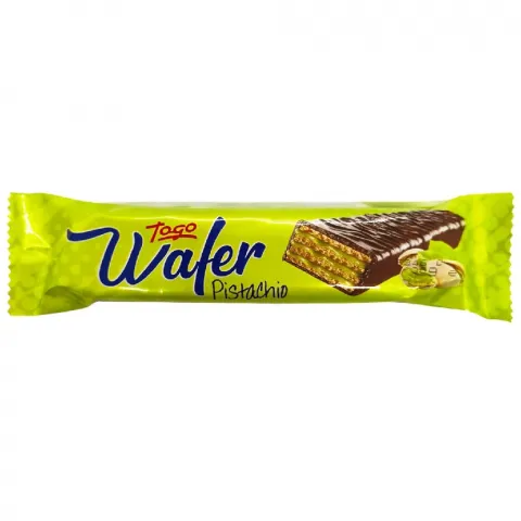 Вафелька Togo Wafer 30 г з фісташками в шок И221 (Тур)