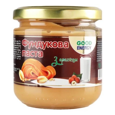 Паста фундукова Good Energy 180 г з арахісом