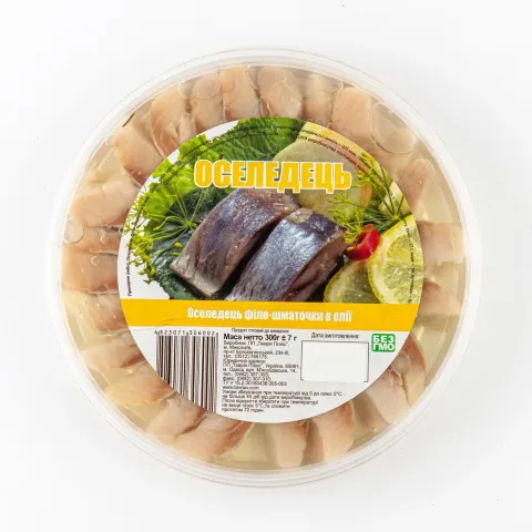 Філе Оселедця Українська Зірка 300 г в олії Пр.