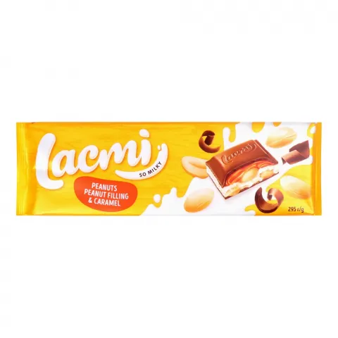 Шок Рошен 295 г Lacmi мол. з арахісом і карамел-арахіс. начинкою