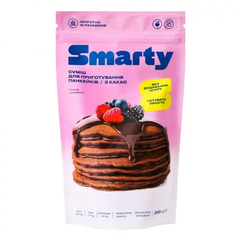 Суміш Смартік 200 г д/панкейків з какао