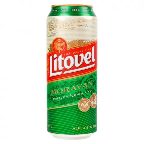 Пиво LITOVEL Moravan 0,5 скл. світле 4,6 И511