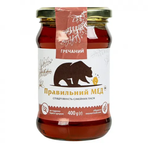 Мед Правильний мед 400 г скл. гречаний