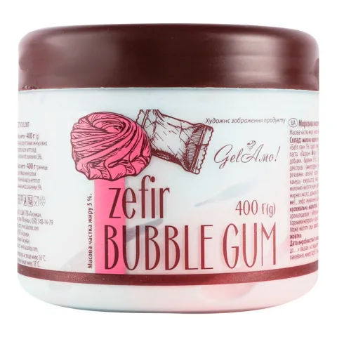 Морозиво Gelamo 400 г Zefir Bubble Gum