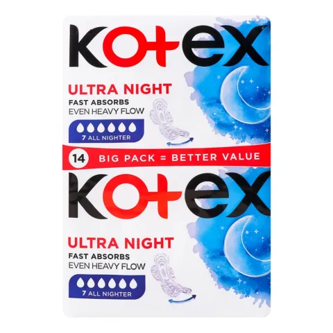 Прокладки Kotex 14 шт. Ultra Night Duo