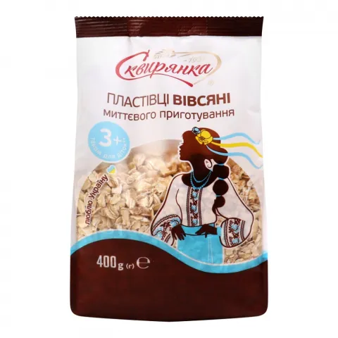 Пластівці Сквирянка 400 г вівсяні швидк. приготування