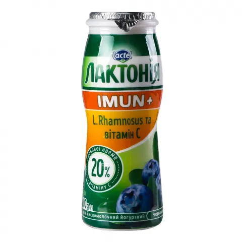 Йогурт Лактонія Імун+ 1,6 100 г Чорниця