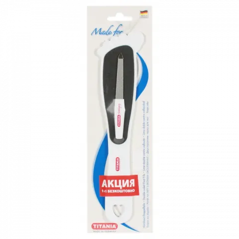 Пилка педикюрна Titania двобічна 3028