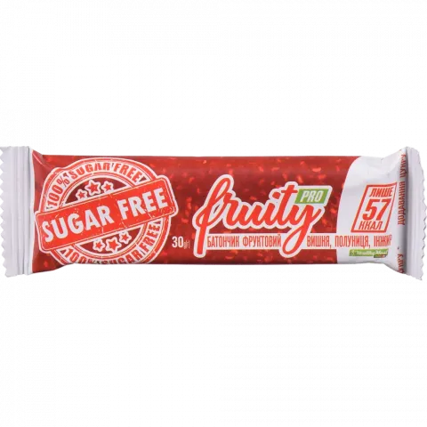 Батончик FrutyPro 30 г вишня/полуниця/інжир