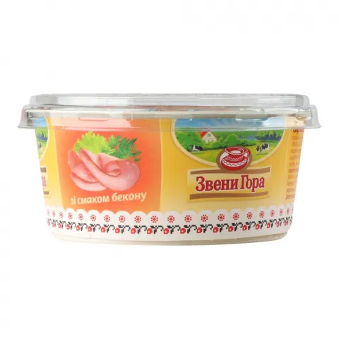 Сир Звенигора плавл. крем 175 г з беконом