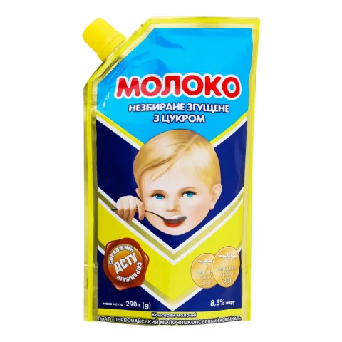 Молоко згущ. ПМКК 290 г д/пак. 8,5 ДСТУ