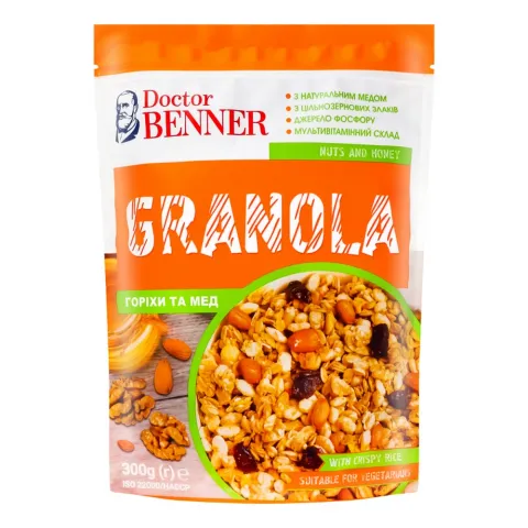 Гранола Dr.Benner 300 г Горіх-мед