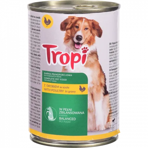 Корм д/собак Tropi 415 г з/б з птицею (Польща) И706