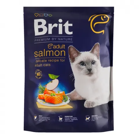 Корм д/котів Brit Premium by Nature 300 г з лососем
