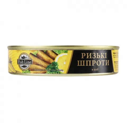 Шпроти Fish Line 160 г з/б ключ. Рижські