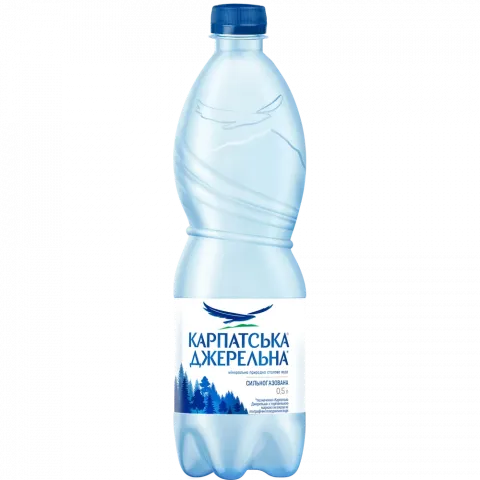Вода Карпатська джерельна 0,5 л пл. газ.