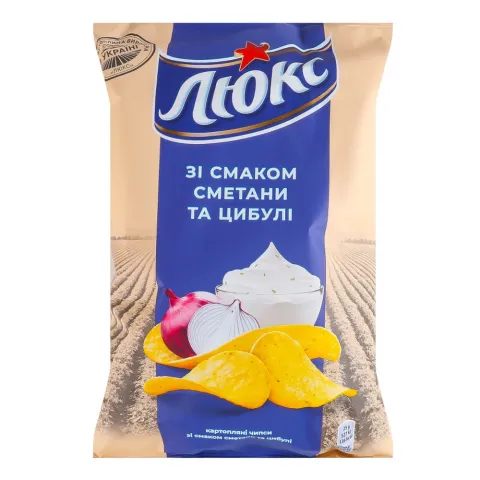 Чипси Люкс 125/133 г сметана-цибуля