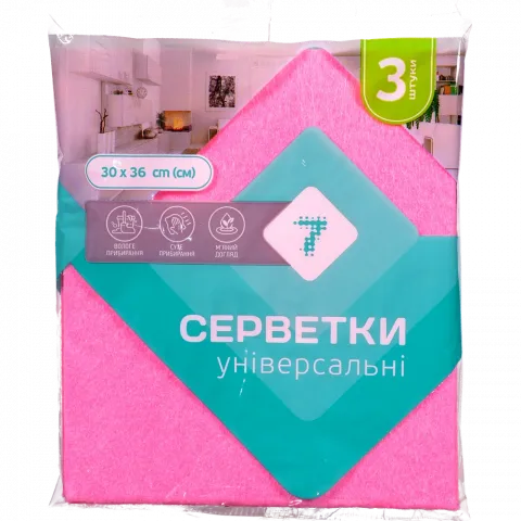Серветки універсальні 7` 3 шт.`