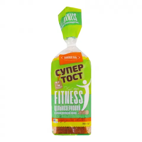 Хліб КХ Тост Fitness 350 г цільнозерн. з зер.пророщ.пшен.