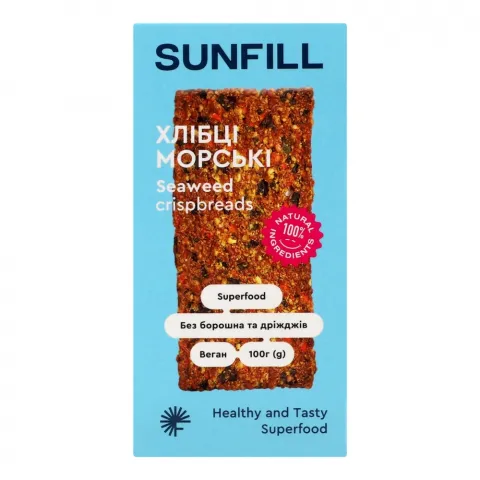 Хлібці Sunfill 100 г Морські