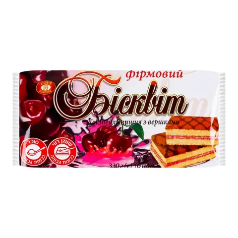 Бісквіт ХБФ Коктейль 330 г Вишня/вершки