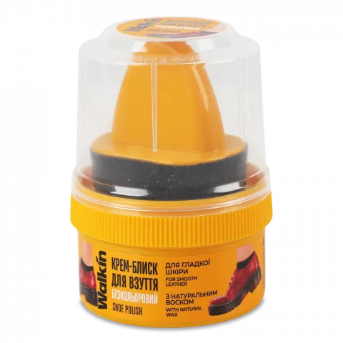 Крем-блиск Walkin 50 г з аплікатором д/гладкої шкіри Безкольоровий