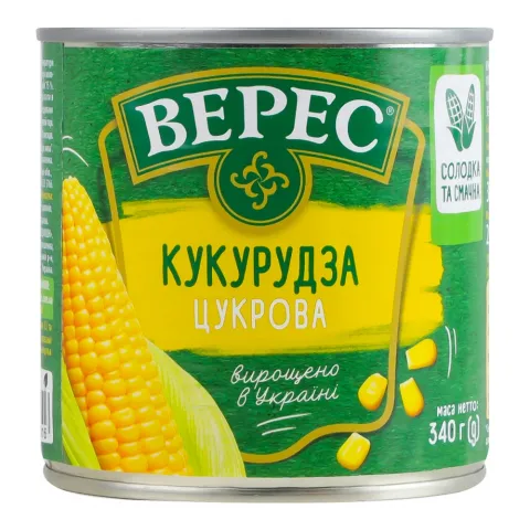 Конс Кукурудза Верес 340 г з/б