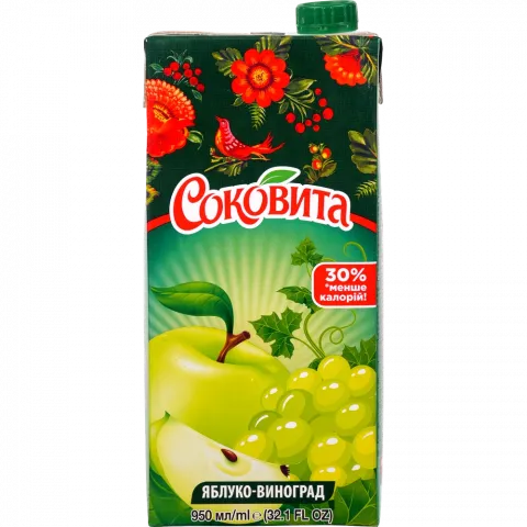 Напій б/алк. Соковита 950 мл Яблучно-виноградний